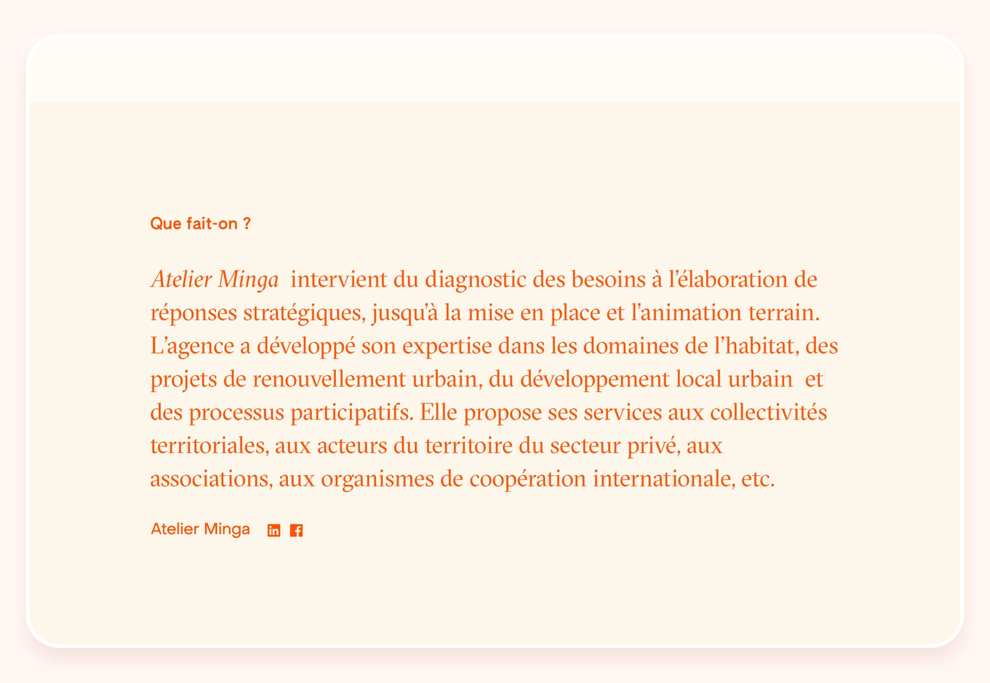 Atelier Minga